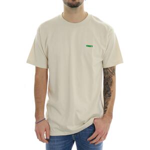 T-SHIRT KNOWLEDGE OBEY BEIGE